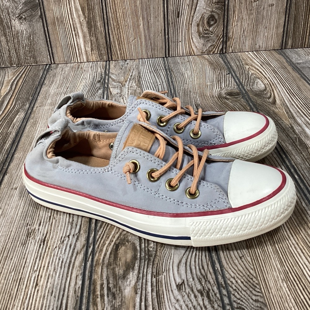Converse All Star Shoreline Women's Size 6 Gray Canvas Low Top Sneakers Shoes